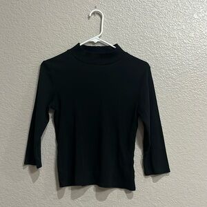 Wild Fable Women’s JR  Black Turtle Neck 3/4 Sleeves Size Medium